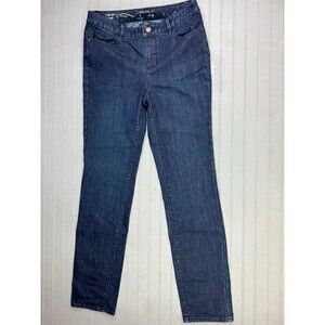 Coldwater Creek Size 4 Womens Jeans Slim Leg Mid Rise Stretch Natural Fit